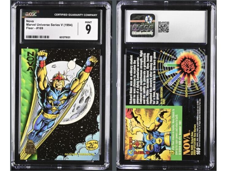 This curated set of four cards is a magnificent visual feast, paying homage to the golden era of the Marvel Universe. Featuri